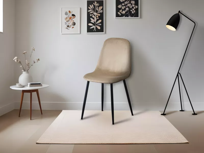 Joey Dining Chair in Beige Color